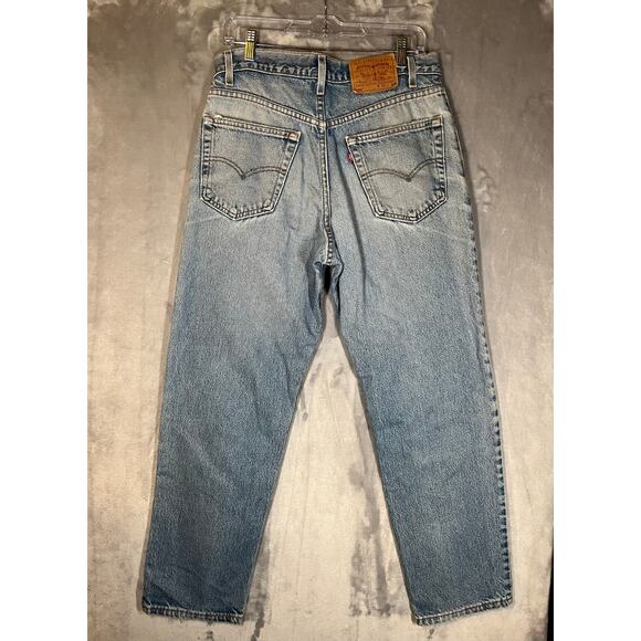 Vintage 80s Men's Levi's 505 Distressed 32x30 Grunge Relaxed Thrashed Casual USA - Picture 2 of 6